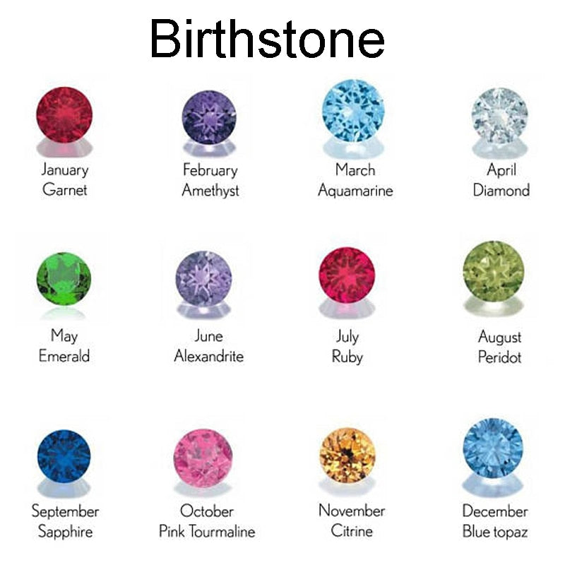 Nameplate Birthstone Pendant - zenarab