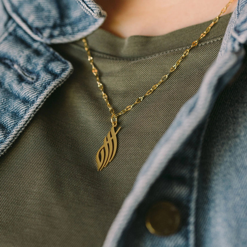 ALLAH CALLIGRAPHY NECKLACE - zenarab